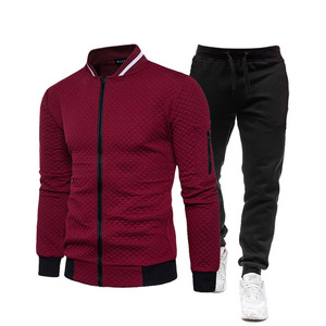 Conjunto Deportivo para Hombre, Chaqueta con Cremallera de Poliéster y Algodón, Pantalones Deportivos Transpirables, Ropa Casual para Adultos, Tallas M, L, XL, XXL - Product Image 4