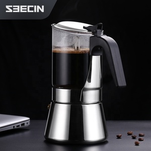 Fabrication <span class=keywords><strong>professionnelle</strong></span> de cafetière moka résistante à la chaleur, extraction uniforme, cafetière moka pour le camping - Product Image 4