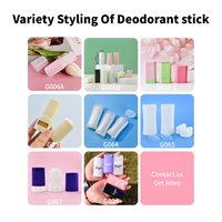 Contenant de rouge à lèvres solide personnalisé 6g, tubes de déodorant, contenant cosmétique vide en plastique à poussoir avec joli porte-clés, stick blush
