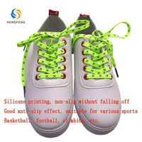 Lacets plats en silicone multicolores antidérapants, lacets sans nœuds imperméables pour baskets en toile unisexes