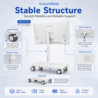 Pantalla Inteligente Enrollable con Control Táctil, Monitor Portátil para Dormitorio, Sala de Estar, Oficina y Entretenimiento