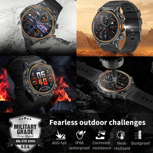 Montre connectée sportive BWAK81 (7 jours) pour hommes, avec lampe torche, fonction d'appel, suivi d'activité, étanche, compatible iOS et Android - Product Image 5