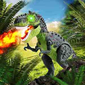 Jouets électriques avec des yeux qui s'illuminent, dinosaure qui marche et pond des œufs pour enfants - Product Image 6