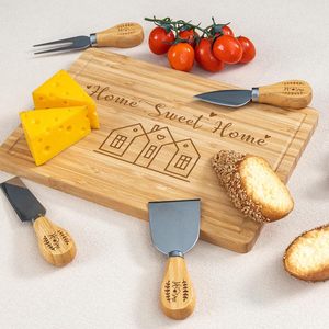 Cestas de Regalo Personalizadas con Logotipo para Parejas, Set de Regalo para <span class=keywords><strong>Casa</strong></span> Nueva, Incluye Tabla de Cortar de Bambú, Regalo de Lujo para Compradores de Casas Nuevas - Product Image 5