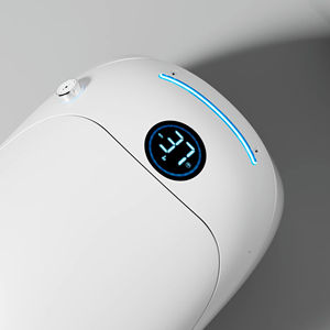 WC intelligent en céramique moderne à poser au sol avec chasse d'eau automatique à capteur de pied, bidet intégré, siphon en S, nouveau <span class=keywords><strong>design</strong></span>, siège chauffant à distance - Product Image 6