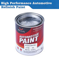 Peinture automobile en résine acrylique extra grossière argentée 1K, directement de l'usine, avec diluant assorti pour la réparation de carrosserie automobile