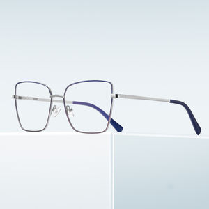 Lunettes Superhot Eyewear 38370, mode 2023, forme carrée rétro, papillon, métal, verres anti-lumière bleue - Product Image 5