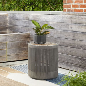 Ferly 2023 Nouvelle Arrivée Vente en Gros Usine Offre Spéciale Mobilier de Jardin de Luxe Moderne Table en Rotin avec Cadre en Aluminium - Product Image 2