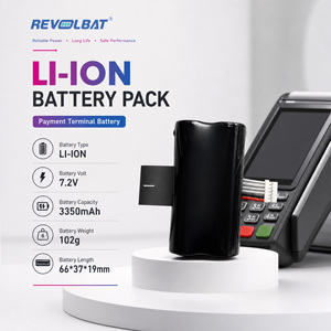 بطارية بديلة عالية الجودة لجهاز نقاط البيع Revolbat Dx8000، قوة عالية 7.2 فولت 3350 مللي أمبير في الساعة - Product Image 4