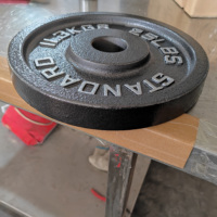 Équipement de musculation, plaques de poids en fonte pour haltères, pour la salle de sport