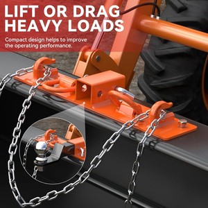 Crochets universels pour godets de tracteur, récepteur de 2 pouces pour godets de tracteur avec plaque <span class=keywords><strong>arrière</strong></span> en acier - Product Image 5