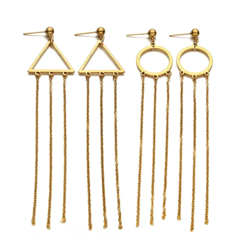Latest Fashion Wholesale Tassel Earrings Womens Bohemian Styles Long Dangle Earrings