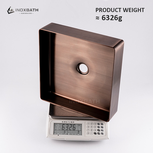 Lavabo carré moderne en acier inoxydable pour comptoir, idéal pour la vente en gros - Product Image 6