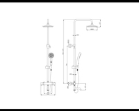 Braket katup termostatik kumparan kuningan ganda harga pabrik Shower Arm Handset kepala pancuran cerat garansi 5 tahun untuk apartemen