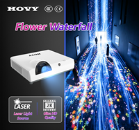 Système de projection immersive de cascade florale murale et au sol sur mesure avec laser 2K et demande de devis pour centres commerciaux, musées