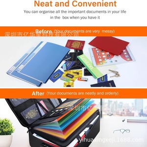 Sac de rangement ignifuge Jundun, étui à documents imperméable de 14,17 pouces pour les voyages d'affaires - Product Image 4