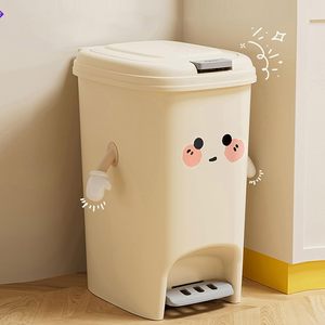 Poubelle ronde en PP colorée de taille moyenne, modèle SJY-250902-42, pour hôtel, bureau, cuisine et usage domestique - Product Image 3