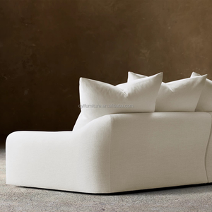 Ensemble de canapés modulaires modernes en tissu, rembourrés en éponge, <span class=keywords><strong>avec</strong></span> structure en bois, design d'<span class=keywords><strong>angle</strong></span> pour salon et villa - Product Image 5