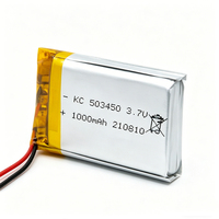 Baterai Li-Polymer Isi Ulang Kamcy 3.7V 1000mAh 503450 Soft Pack untuk Elektronik Konsumen Pintar