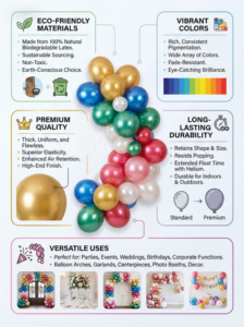 Globos de Látex Natural Gruesos al por Mayor <span class=keywords><strong>para</strong></span> Decoración de Fiestas de <span class=keywords><strong>Cumpleaños</strong></span>, Bodas y Navidad - Product Image 3
