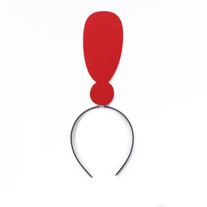 Diadema de Tela Hecha a Mano con Símbolos Creativos, Divertidos y Originales: Flecha, Corazón, Signo de Interrogación y Ojos de Celebrante - Product Image 5