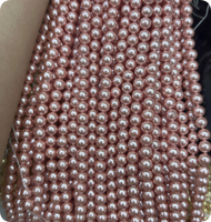 Perles en vrac 2026, perles de coquillages roses et beiges pour la fabrication de bijoux