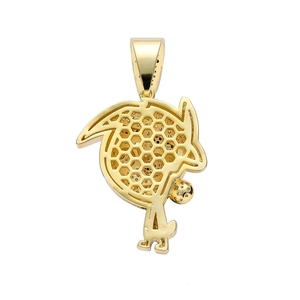 Nouveau Collier Hip Hop Pendentif Personnage Rébellion Anime Micro Sertie de Zircons Accessoires Bijoux Cadeau de Fête - Product Image 5