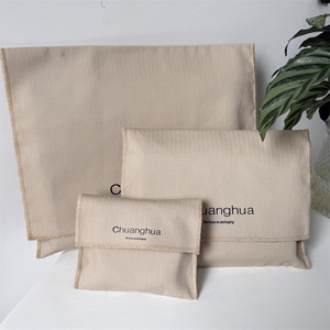 Bolsa de Regalo de Tela Reutilizable con Logotipo Personalizado, Bolsa de Sarga de Algodón con Solapa para Ropa, Zapatos, Bolsos y Cosméticos - Product Image 3