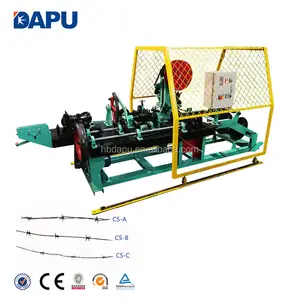 Double wire positive and negative twist barbed wire machine for making safety fences CS-A,CS-B,CS-C