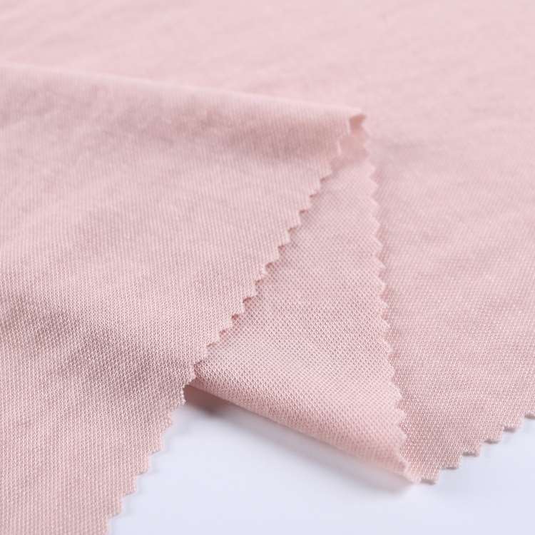 New arrivals soild color cheap wholesale compact pink nylon rayon fabric for woman