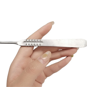 Manche de Couteau Chirurgical Gradué Essentiel en Acier Inoxydable Taille 3 Taille 4 pour Nettoyage de la Langue - Product Image 1