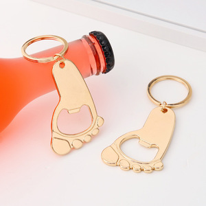 Footprint Keychain Bottle Opener Zinc Alloy Portable Multifunctional Beer Bottle Opener <b>Gift</b> Charm - Product Image 1