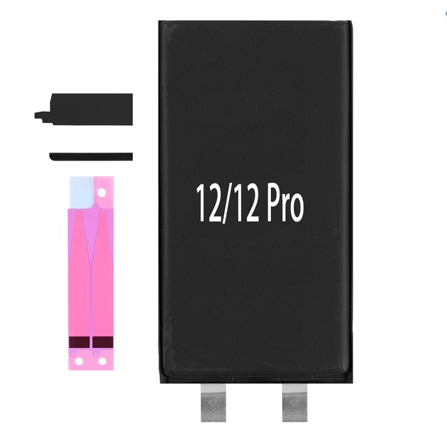Rechargeable Battery Cell No Flex BMS for iPhone 12 12pro Phone Repair Tools High Quality Phone Battery Copy Bolts Kit Sets