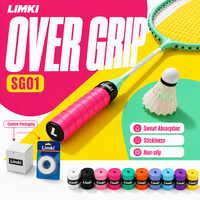 Bande adhésive antidérapante absorbant la transpiration pour raquettes de badminton, tennis, padel et pickleball en PU