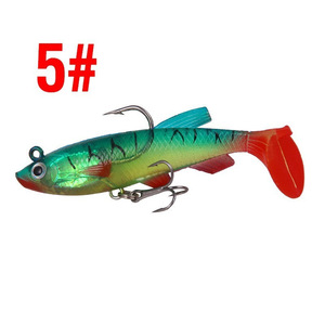 Appât artificiel souple Yousya Three Continents avec hameçon simple, 8 cm, 14 g, appât souple bionique - Product Image 6