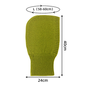 Venta caliente Pullover Warm Knitted <span class=keywords><strong>Trapstar</strong></span> Beanie Hat Sombreros cálidos de invierno para mujeres Sombreros de pasamontañas de color sólido - Product Image 6