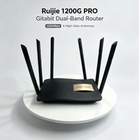 Routeur Mesh WiFi5 Double Bande Ruijie EW1200G PRO d'occasion avec 6 antennes, signal puissant, ports réseau Gigabit complets, garantie 1 an