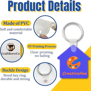 <b>Custom</b> Soft Hotel <b>Keychains</b>, Personalized Key Tags with Logo or Text, Bulk for Business Branding, Events, Weddings - Product Image 3