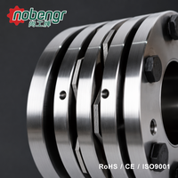 Coupleur à disque rétractable double flexibilité, manchon en acier SUS304, diaphragme à jeu nul, haute rigidité pour vis à billes, servomoteur, encodeur CNC