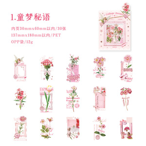 แพ็คเกจสติกเกอร์30ชิ้น/แพ็คชุดภาพตัดปะในฝัน,สมุดบันทึกศิลปะเรโทรภาพตัดปะตกแต่งฐานพิมพ์ภาพวาด4รุ่น - Product Image 6