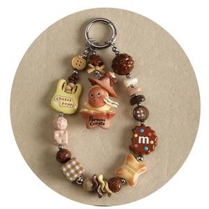 Juego de cadena para teléfono móvil, combinación de grano adorable, <span class=keywords><strong>cuentas</strong></span> de pintura acrílica sueltas, mezcla de colores, accesorios DIY, marca FY, hecho en China - Product Image 5