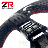 Volant sport personnalisé en cuir véritable et fibre de carbone pour Subaru SG WRX STI Forester