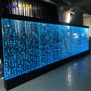 Pantalla grande de alta calidad, cambio de <span class=keywords><strong>Color</strong></span>, decoración de cascada, divisor de partición de pared, pared de cortina de agua de burbujas Led acrílica para interiores - Product Image 4