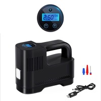 Gonfleur électrique portable pour pneus de voiture et de vélo, en ABS et métal, pompe à air d'urgence pour pneus, ballon gonflable pour véhicules