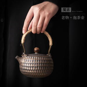 Tetera de Cerámica Grande Creativa con Asa, Resistente al Calor, para Hogar, Hotel, Set de Té, Tetera Individual, Venta al Por Mayor - Product Image 3