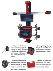 Equipo de Alineación de Ruedas, Máquina de Alineación 3D para Automóviles con Pantalla LED, Potencia de 2.2kw, Peso de 150kg - Product Image 2