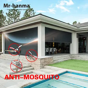 Rouleau de protection solaire noire, livraison gratuite, pour l'extérieur, style vénitien - Product Image 3