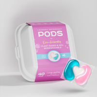 Capsules de lessive concentrées 3-en-1 écologiques à usage unique pour le lavage des vêtements