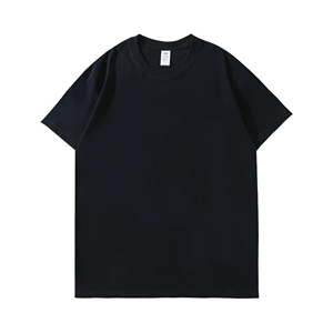 230gsm Heavyweight Knitted 100% Cotton Regular Fit Hombres Color sólido Streetwear Camiseta - Product Image 1