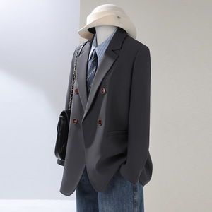 Off White Women's Blazer Solid Color Polyester Anti-Wrinkle Spring Autumn 2025 Professional Suit Jacket - Product Image 2